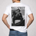 Back view of WALL STREET t-shirt C1, alternate angle