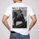 Back view of WALL STREET t-shirt C1, alternate angle