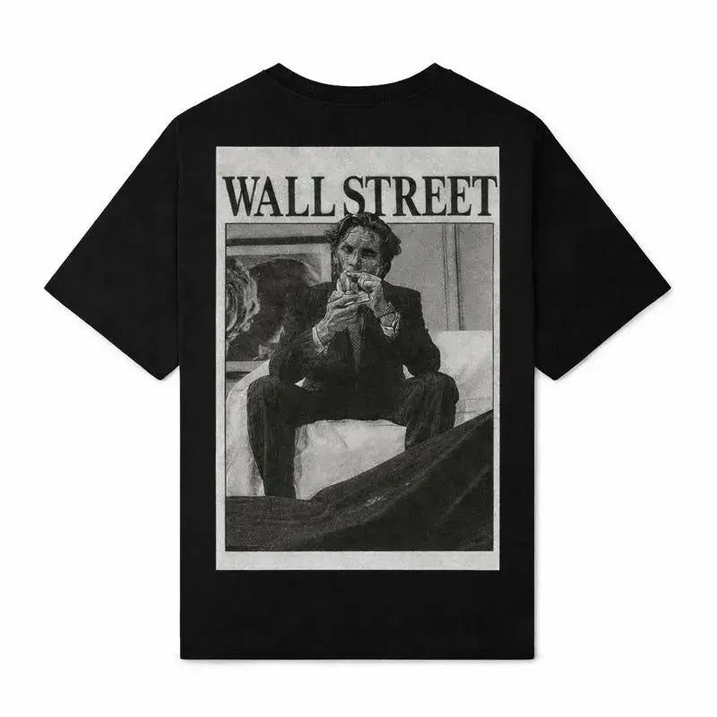 Back view of WALL STREET t-shirt C1, close up