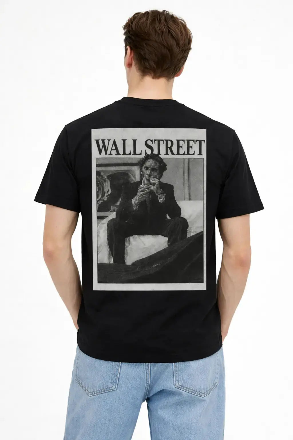 Back view of WALL STREET t-shirt C1, full view