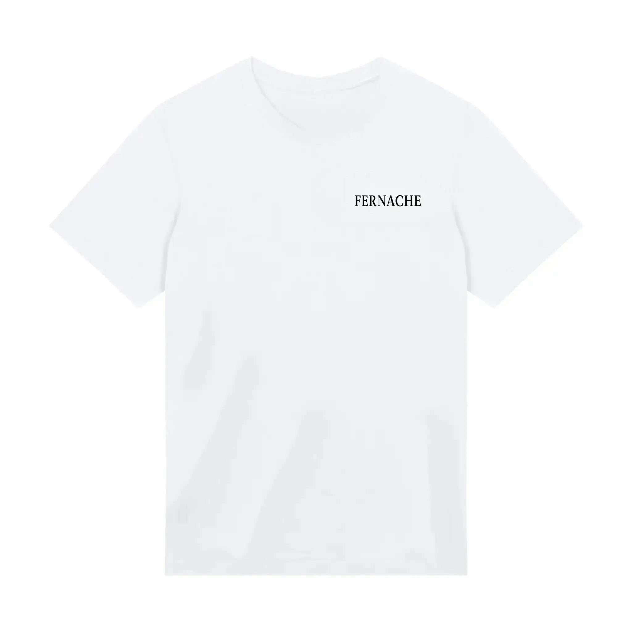Front view of White WALL STREET t-shirt C1
