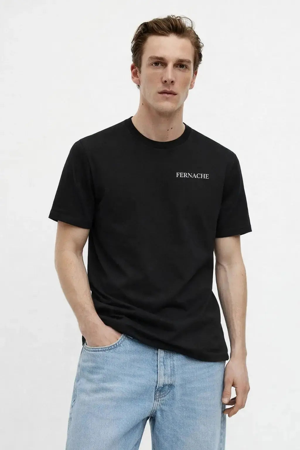 WALL STREET t-shirt C1 shown in a lifestyle setting, alternate view