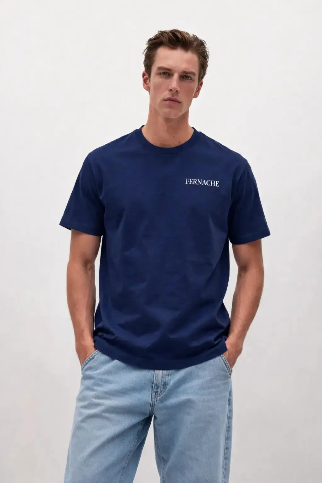 WALL STREET t-shirt C1 shown in a lifestyle setting