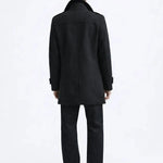 Back view of Fernache Warmer Coat, alternate view