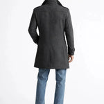 Back view of Fernache Warmer Coat, full view