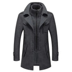 Front view of Grey Fernache Warmer Coat