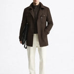 Fernache Warmer Coat shown in a lifestyle setting