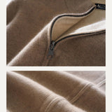 Close-up detail of Fernache Wool & Cashmere Iman Jacket