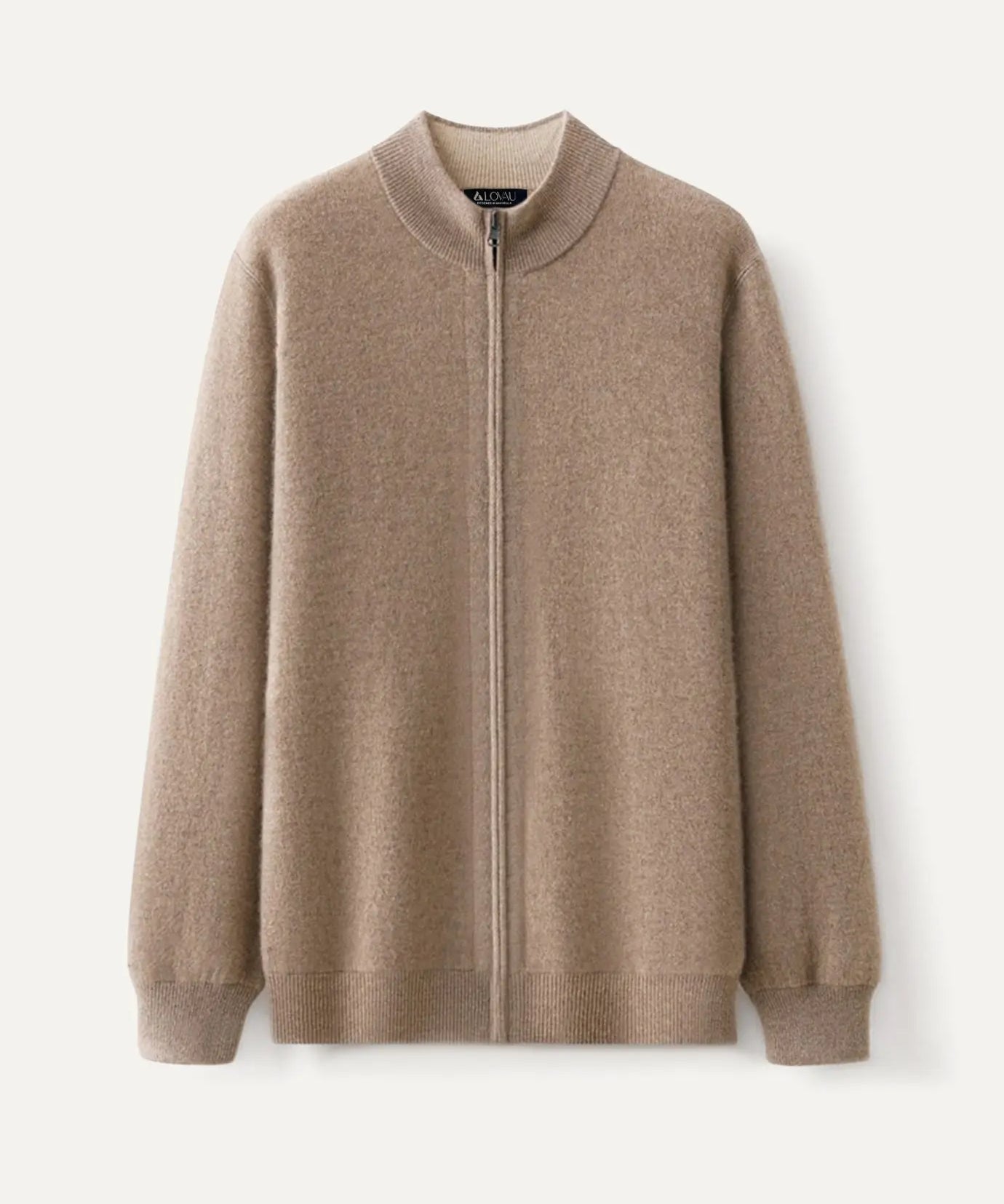 Front view of Camel Fernache Wool & Cashmere Iman Jacket