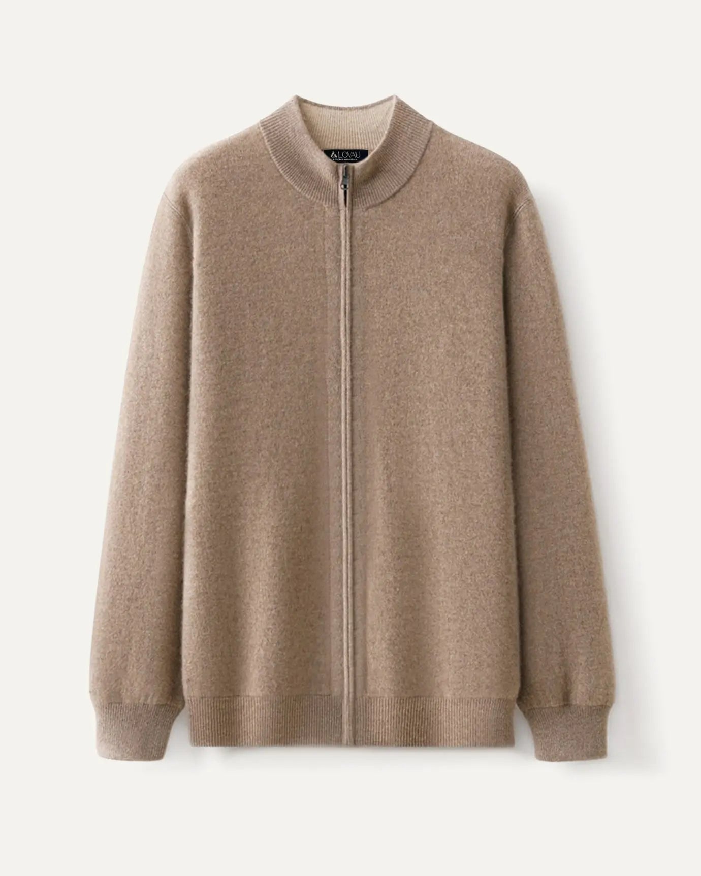 Front view of Camel Fernache Wool & Cashmere Iman Jacket