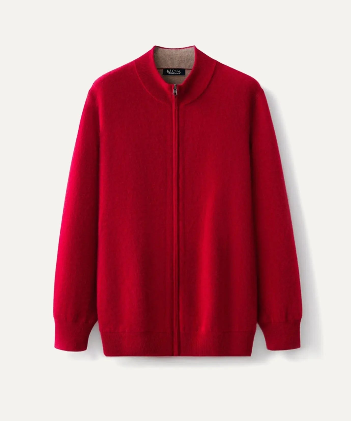Front view of Claret Fernache Wool & Cashmere Iman Jacket