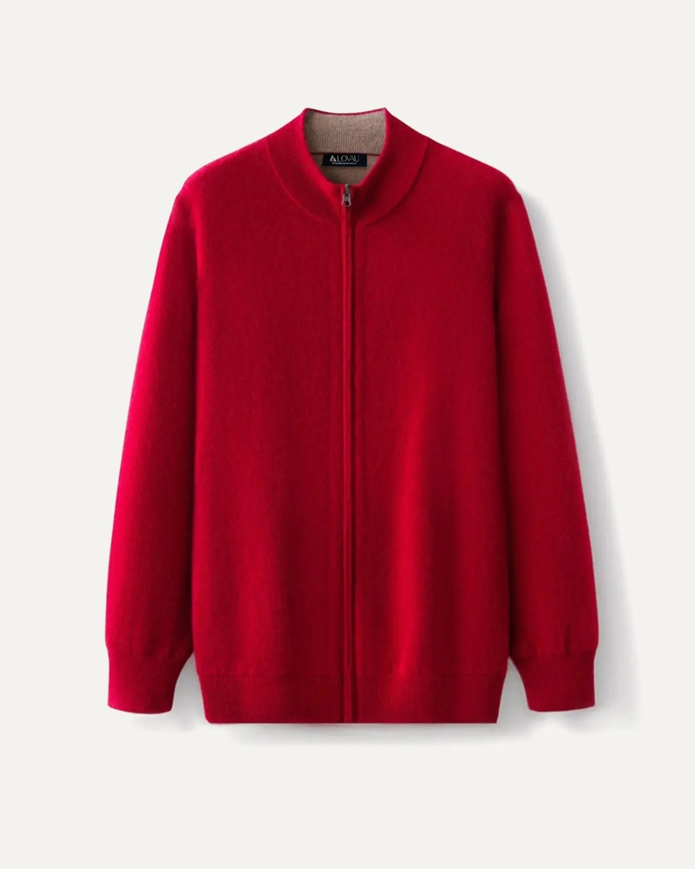 Front view of Claret Fernache Wool & Cashmere Iman Jacket