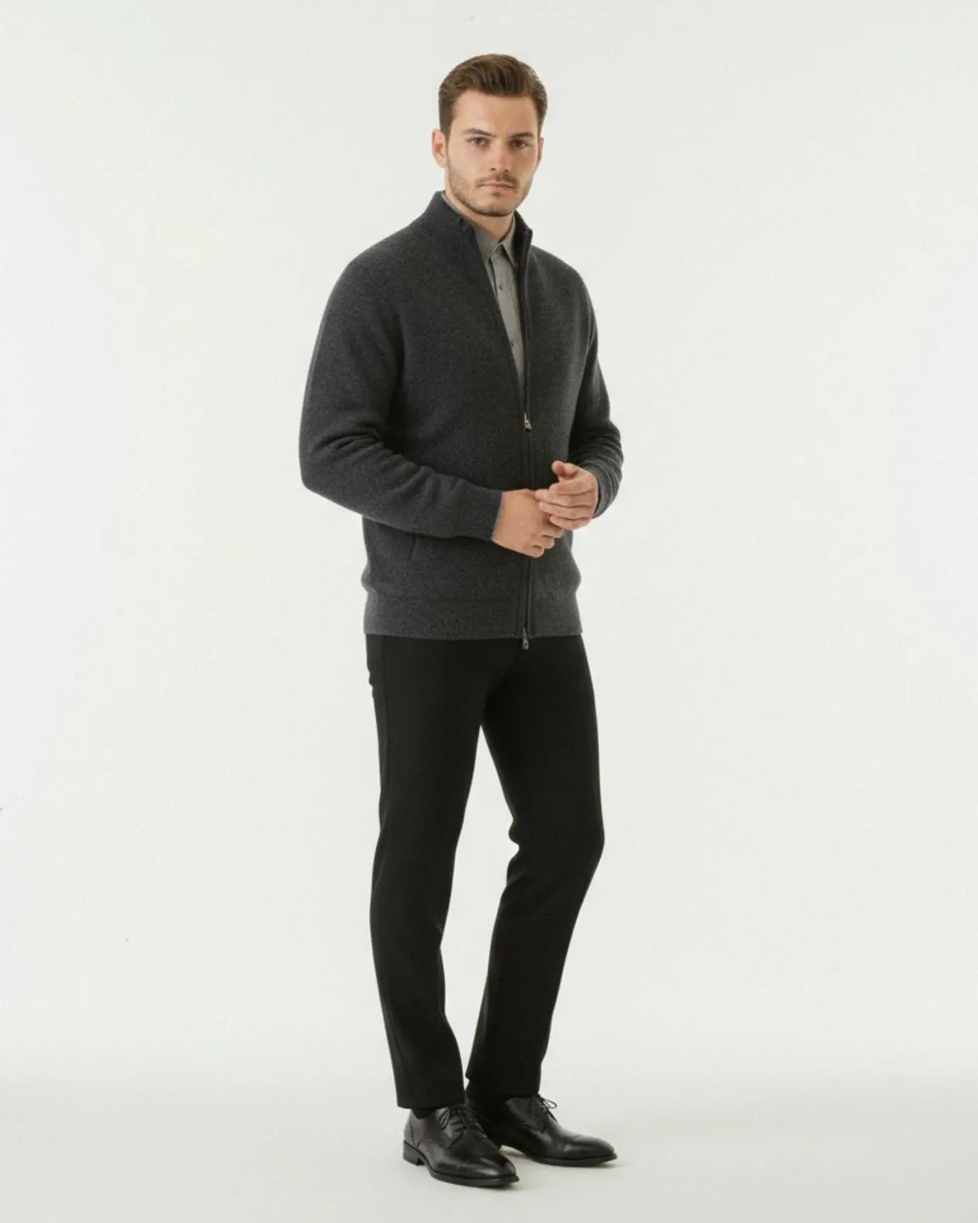 Front view of Fernache Wool & Cashmere Iman Jacket