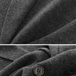 Close-up detail of Fernache x Classy Wool & Cashmere Knitted Cardigan