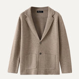 Front view of Camel Fernache x Classy Wool & Cashmere Knitted Cardigan