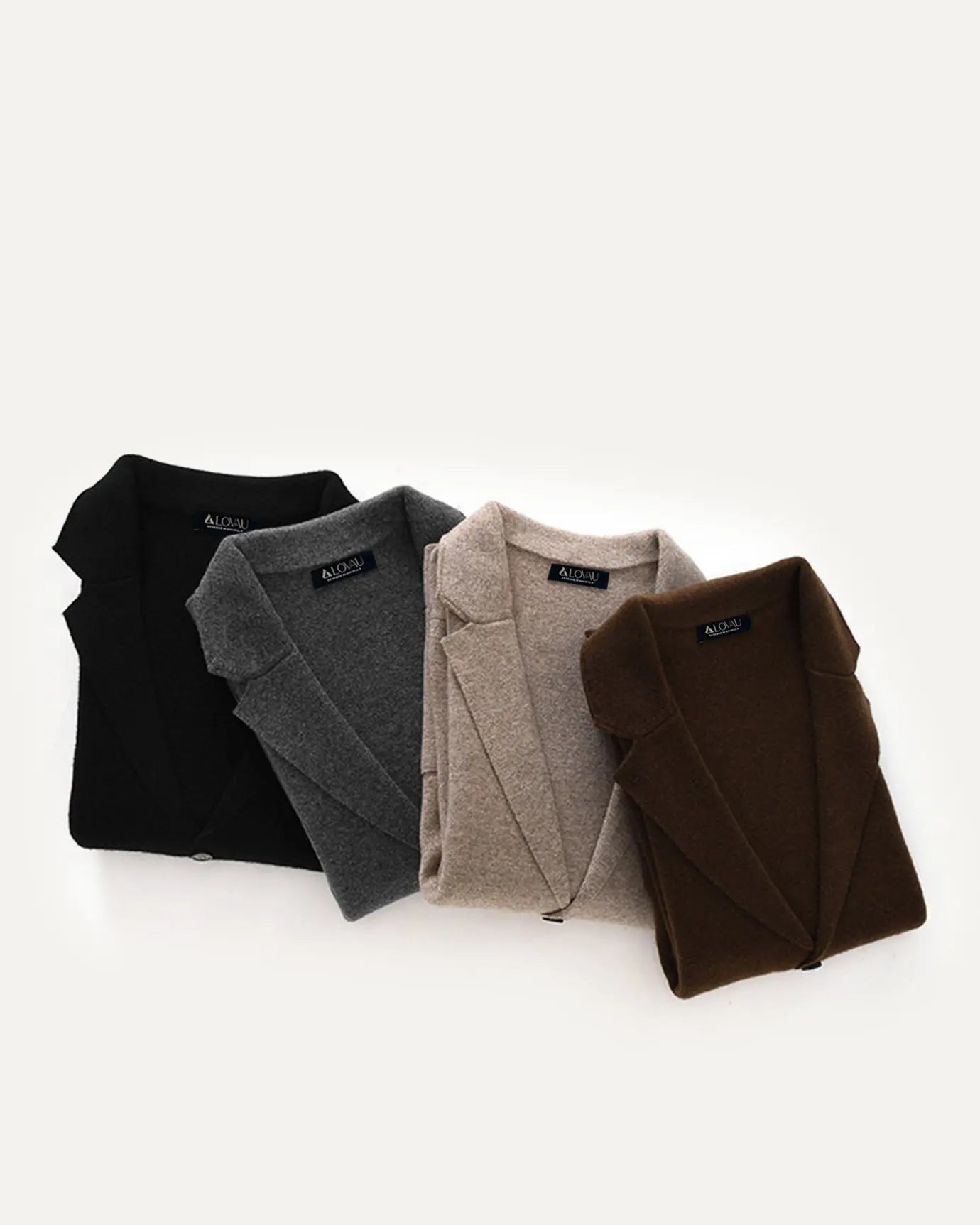 Front view of Fernache x Classy Wool & Cashmere Knitted Cardigan, full view