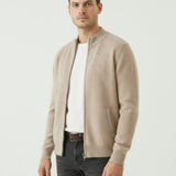 Fernache Cashmere Jacket Zip shown in a lifestyle setting