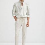 Back view of Linen Pantalon Pants, alternate view