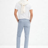 Front view of Linen Pantalon Pants, full view