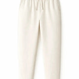 White Linen Pantalon Pants shown in a lifestyle setting