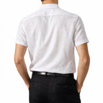 Back view of Linen Polo, alternate view