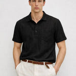 Back view of Linen Polo, full view