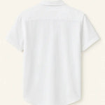 Close-up detail of Linen Polo