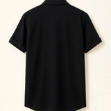 Linen Polo shown in a lifestyle setting, full length view