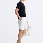 Side view of Fez Linen Shorts, alternate view