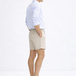 Side view of Fez Linen Shorts, opposite side