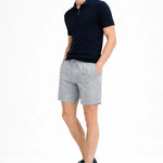 Side view of Fez Linen Shorts