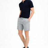 Side view of Fez Linen Shorts