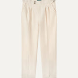 Front view of Apricot Fine Cotton Trousers Apricot