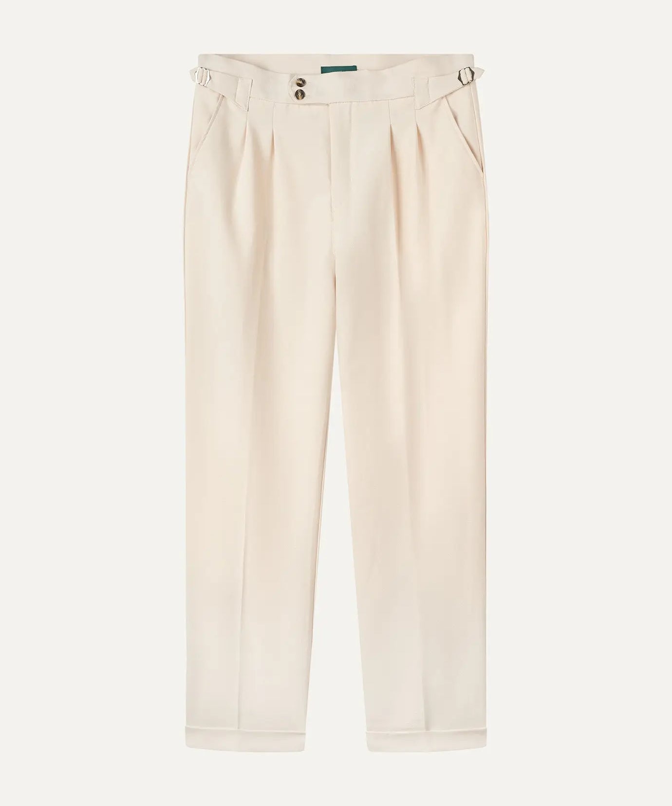 Front view of Apricot Fine Cotton Trousers Apricot