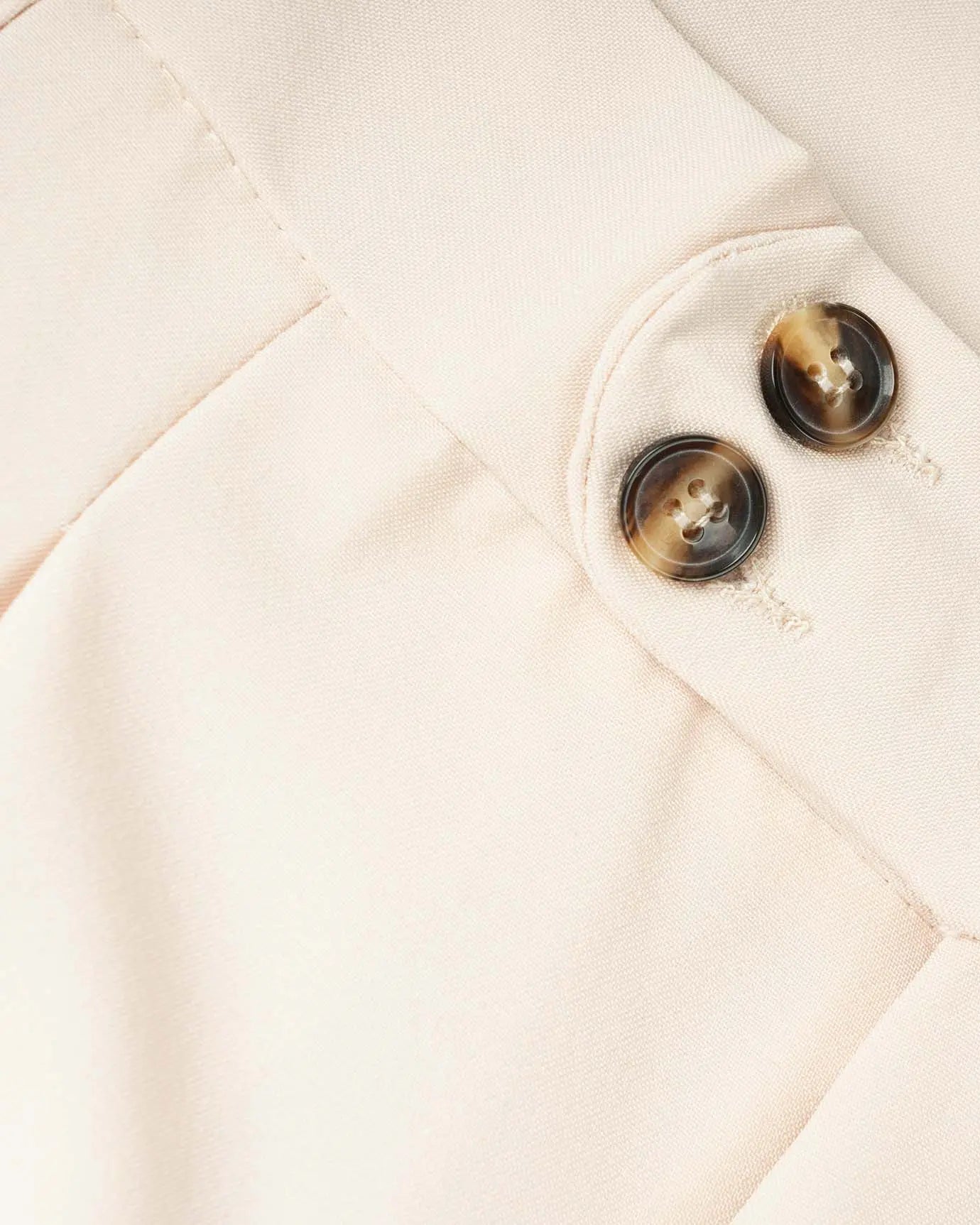 Fine Cotton Trousers Apricot shown in a lifestyle setting