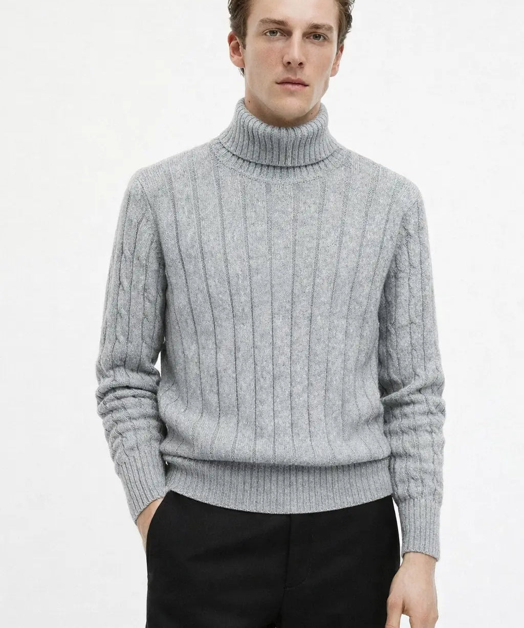 Fjord Polo Sweater shown in a lifestyle setting