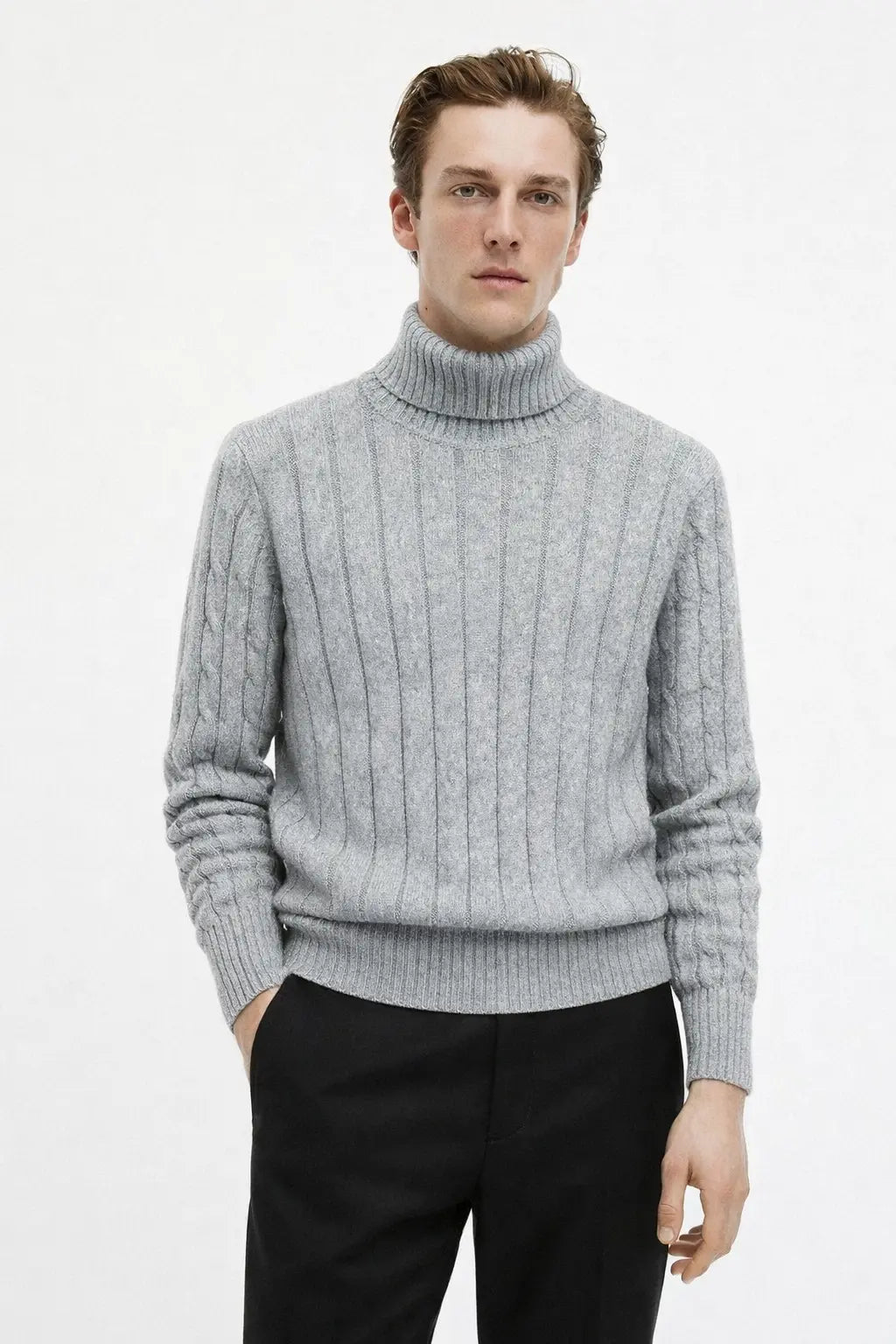 Fjord Polo Sweater shown in a lifestyle setting