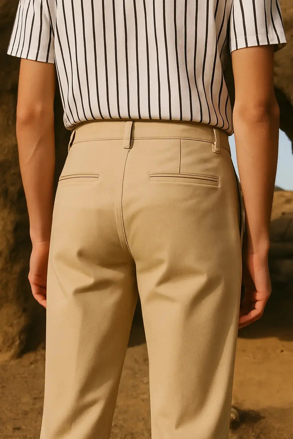 Close-up detail of Franklin Pants