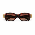 Front view of Golden Fade Sunglasses, alternate view