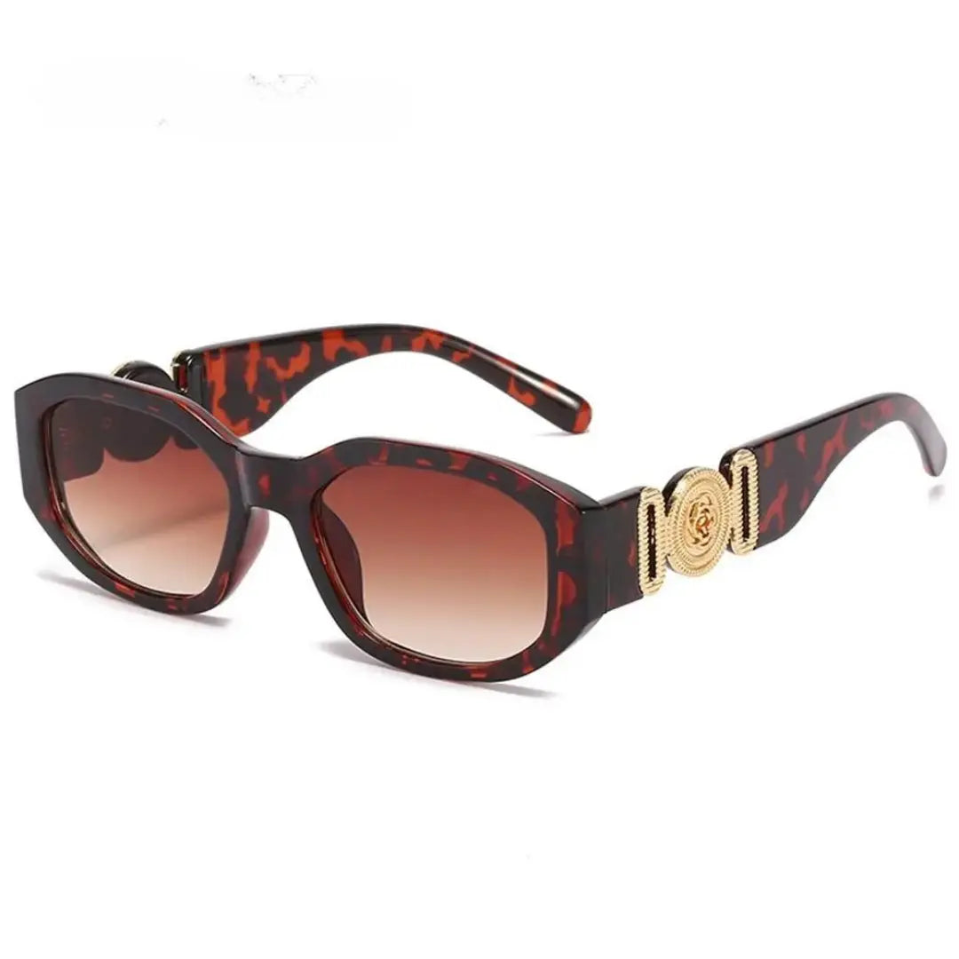 Three-quarter view of Golden Fade Sunglasses, alternate view