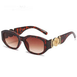 Three-quarter view of Golden Fade Sunglasses, alternate view