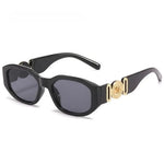 Three-quarter view of Golden Fade Sunglasses, opposite angle