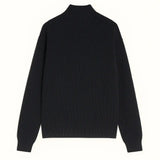 Back view of Cardigan Half-zip Sweater, alternate view