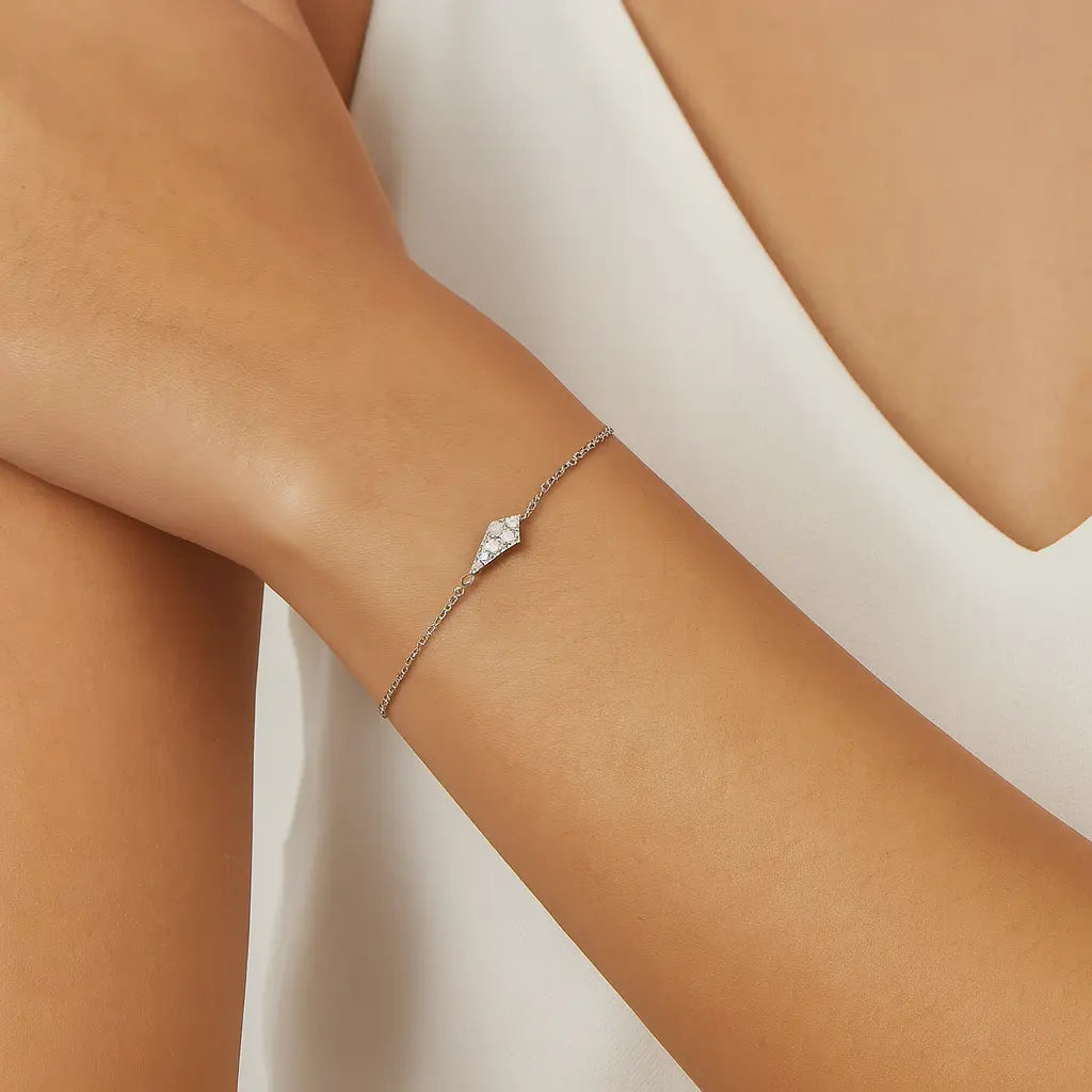 Halo Bracelet shown in a lifestyle setting