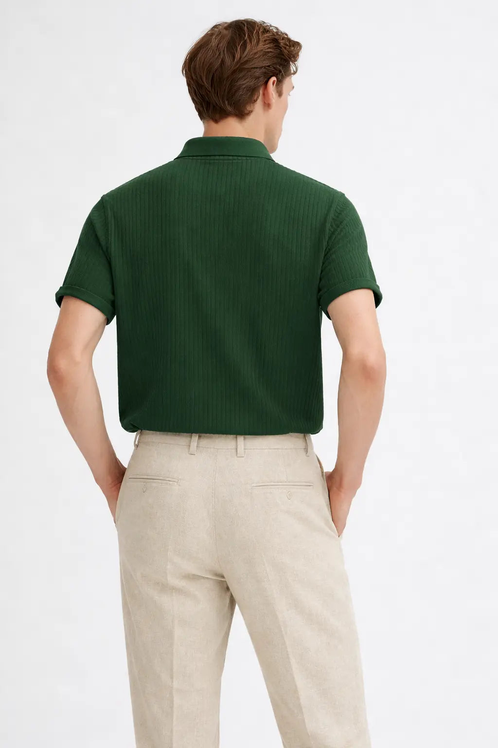 Back view of Hampton Breeze Polo, close up
