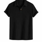 Front view of Black Hampton Breeze Polo