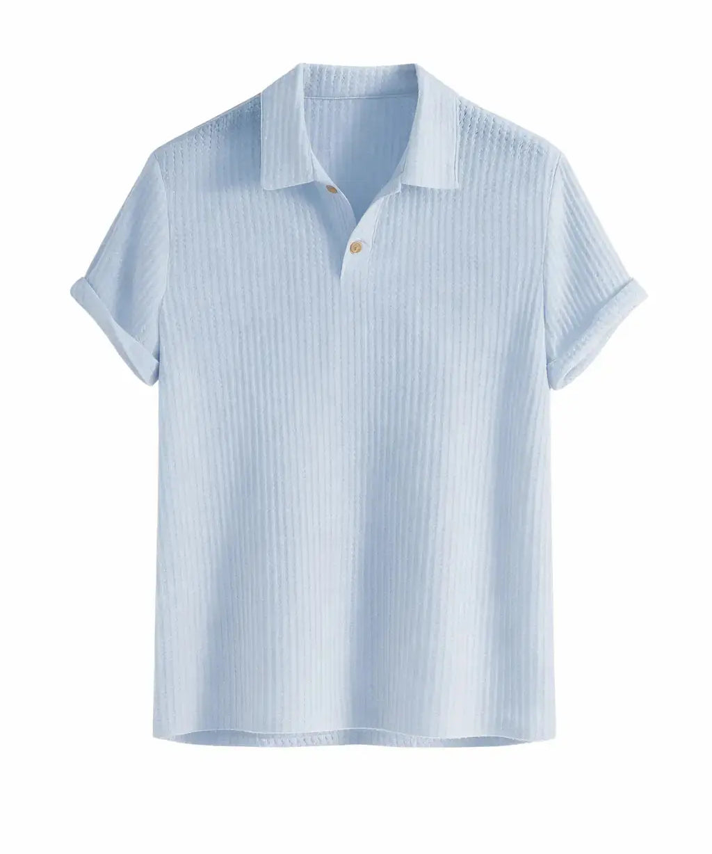 Front view of Blue Hampton Breeze Polo