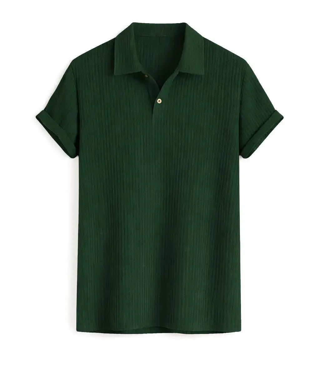 Front view of Dark Green Hampton Breeze Polo