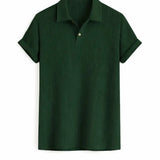 Front view of Dark Green Hampton Breeze Polo
