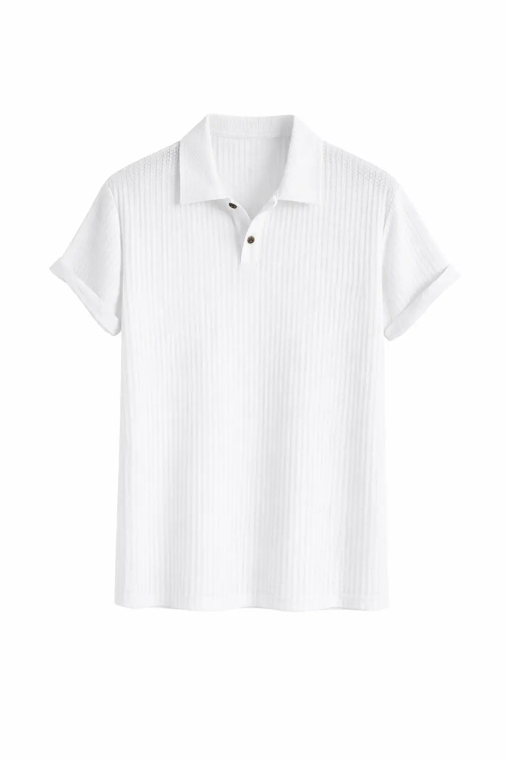 Front view of White Hampton Breeze Polo